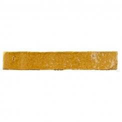 Brutalist Brick Crackle Mustard 3.8cm x 23.5cm Wall Tile