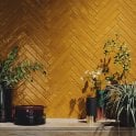 Brutalist Brick Crackle Mustard 3.8cm x 23.5cm Wall Tile
