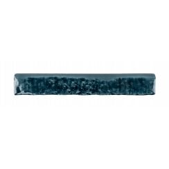 Brutalist Brick Crackle Sapphire 3.8cm x 23.5cm Bullnosed Wall Tile