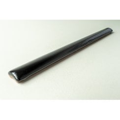 Bullnose Black Gloss 1.2cm x 15cm Border tile