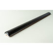 Bullnose Black Matt 1.2cm x 15cm Border tile