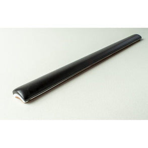 Bullnose Black Matt 1.2cm x 15cm Border tile
