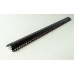 Bullnose Black Matt 1.2cm x 15cm Border tile