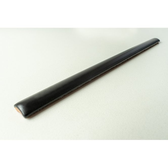 Bullnose Black Matt 1.2cm x 20cm Border Tile