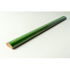 Bullnose Victoria Green Gloss 1.2cm x 20cm Border tile