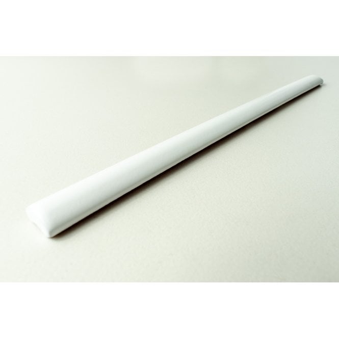 Bullnose White Matt 1.2cm x 20cm Border Tile