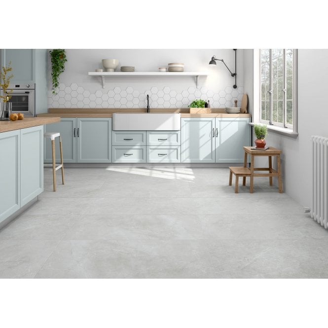 Made In Spain Byron Bay Grey 60cm x 60cm Wall and Floor Tile