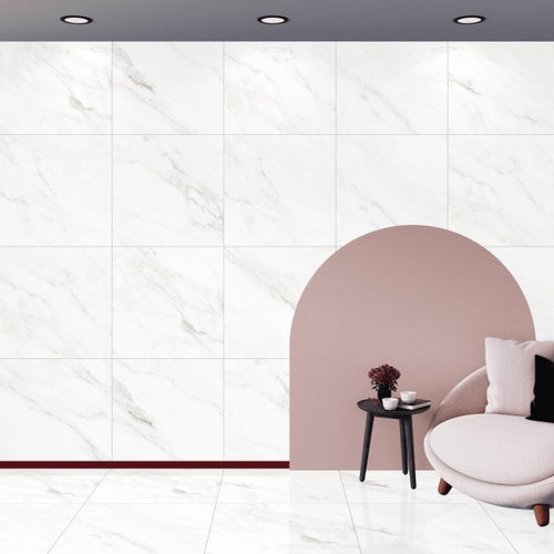 Calacatta Michael Polished 60cm x 60cm Wall and Floor Tile