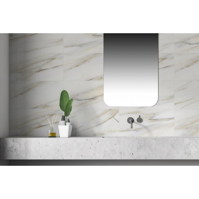 Calacatta Oro Gold 25cm x 50cm Wall Tile