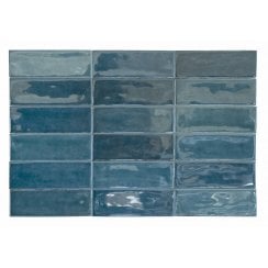 Calpe Blue 5cm x 15cm Wall Tile