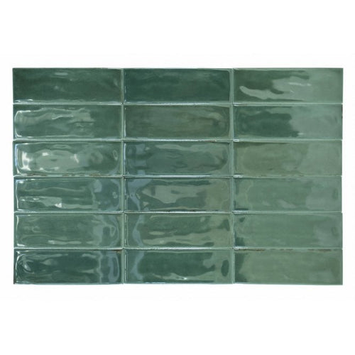 Calpe Green 5cm x 15cm Wall Tile