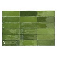 Calpe Olive 5cm x 15cm Wall Tile