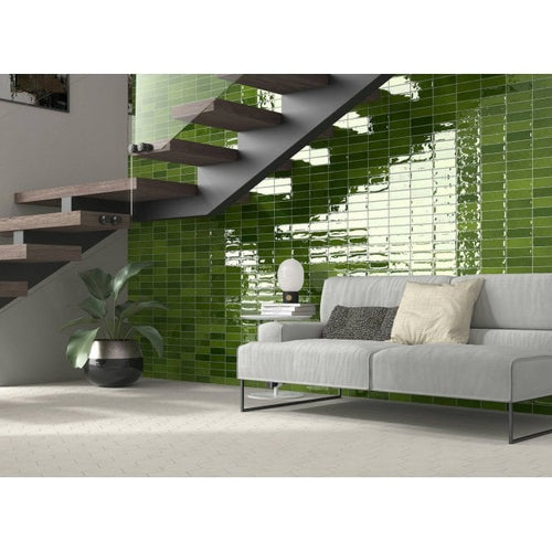 Calpe Olive 5cm x 15cm Wall Tile