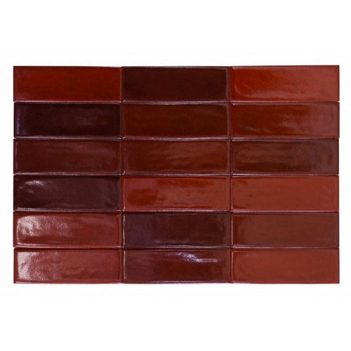 Calpe Red 5cm x 15cm Wall Tile