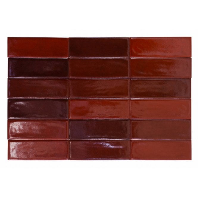 Calpe Red 5cm x 15cm Wall Tile