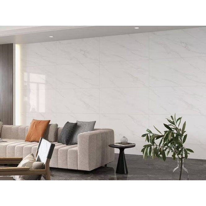 Camden White 60cm x 120cm Wall & Floor Tile