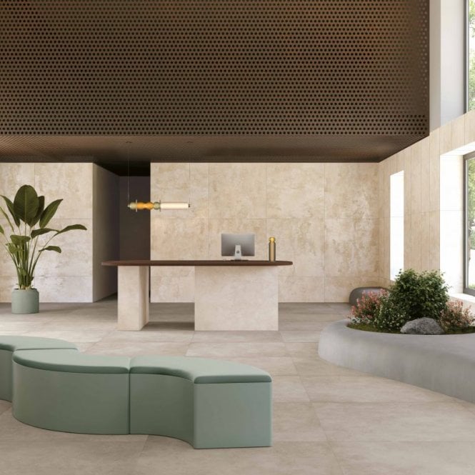 Italian Design Camouflage Gold Vern Rectified 60cm x 120cm Wall and Floor Tile