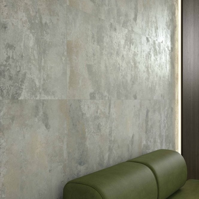 Italian Design Camouflage Green Vern Rectified 60cm x 120cm Wall and Floor Tile