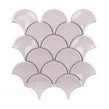 Candy Floss Pink Gloss 27.3cm x 25.9cm Fan Mosaic Tile