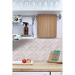 Candy Floss Pink Gloss 27.3cm x 25.9cm Fan Mosaic Tile