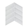 Canyon Chevron Blanco Left 10cm x 30cm Wall Tile