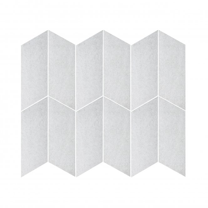 Canyon Chevron Blanco Right 10cm x 30cm Wall Tile