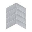 Canyon Chevron Gris Left 10cm x 30cm Wall Tile