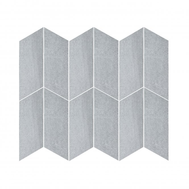 Canyon Chevron Gris Left 10cm x 30cm Wall Tile