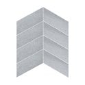 Canyon Chevron Gris Right 10cm x 30cm Wall Tile