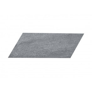 Canyon Chevron Nero Left 10cm x 30cm Wall Tile