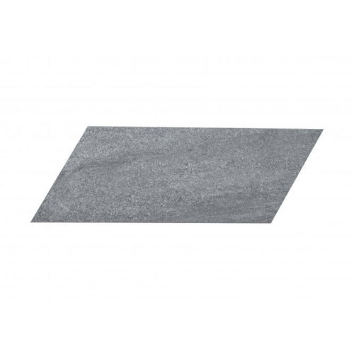 Canyon Chevron Nero Left 10cm x 30cm Wall Tile