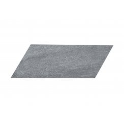Canyon Chevron Nero Left 10cm x 30cm Wall Tile