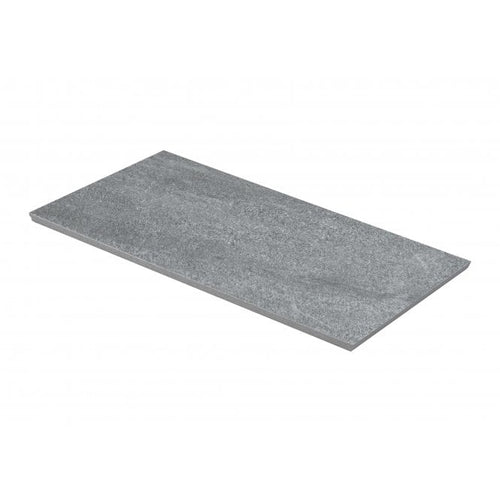 Canyon Chevron Nero Left 10cm x 30cm Wall Tile