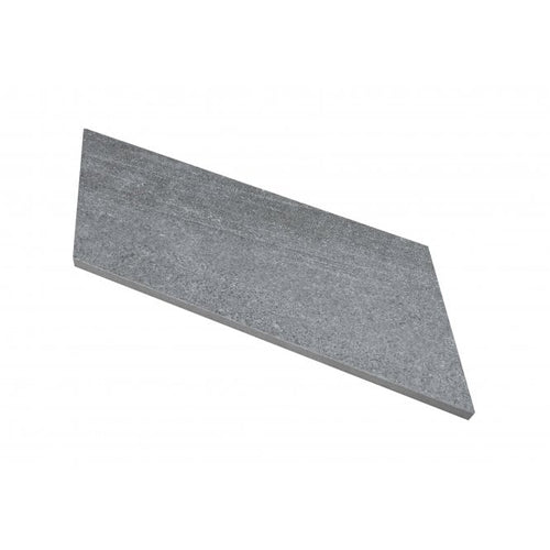 Canyon Chevron Nero Right 10cm x 30cm Wall Tile