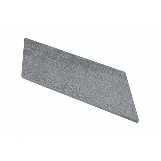 Canyon Chevron Nero Right 10cm x 30cm Wall Tile