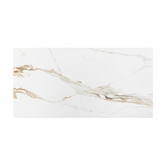 Capel Gold Polished 60cm x 120cm Marble Effect Tiles