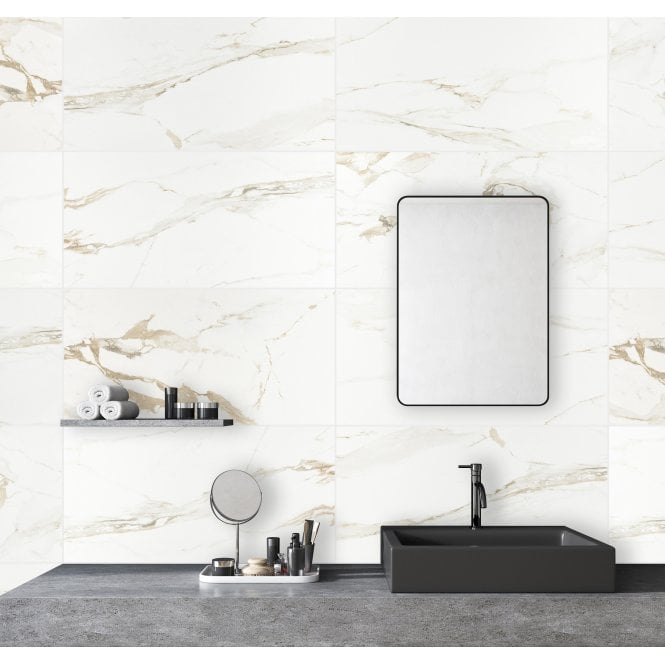 Capel Gold Rectfied Matt 30cm x 45cm Wall Tiles