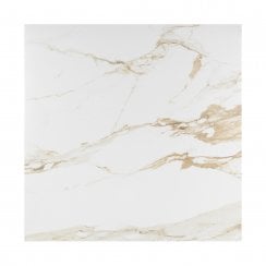 Capel Gold Satin 60cm x 60cm Marble Effect Tiles