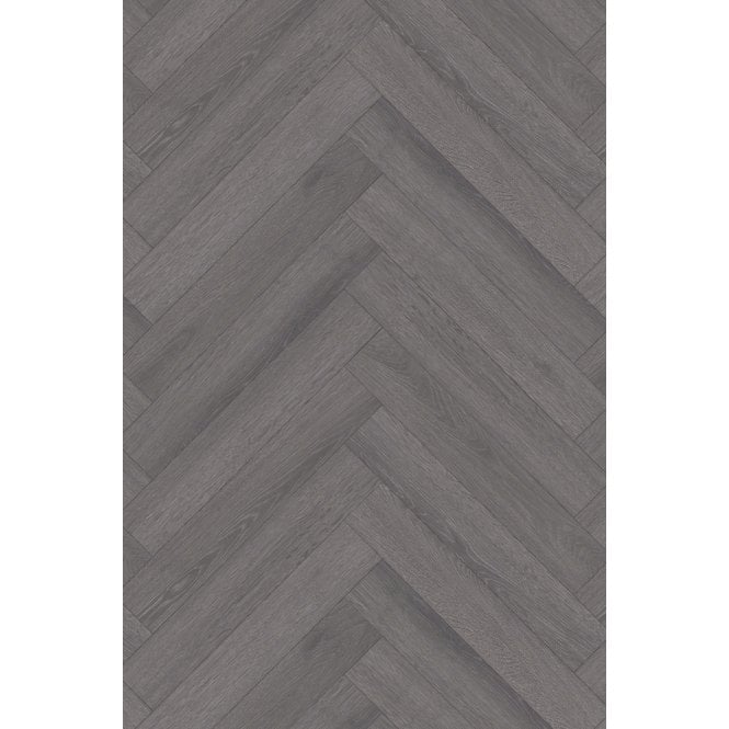 Carbon Grey Herringbone Laminate 10cm x 60cm x 8mm (1.8 Sq/M Per Pack)