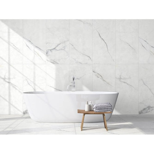 Carenza White 120m x 120cm Floor Tile