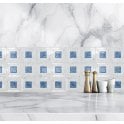 Carrara Aqua Stone 35cm x 35cm Mosaic Tile