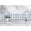 Carrara Aqua Stone 35cm x 35cm Mosaic Tile