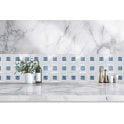 Carrara Aqua Stone 35cm x 35cm Mosaic Tile