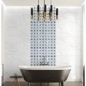 Carrara Aqua Stone 35cm x 35cm Mosaic Tile