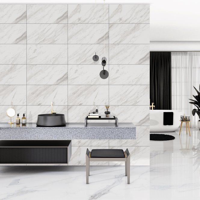 Carrara Classico Matt 30cm x 60cm Wall and Floor Tile