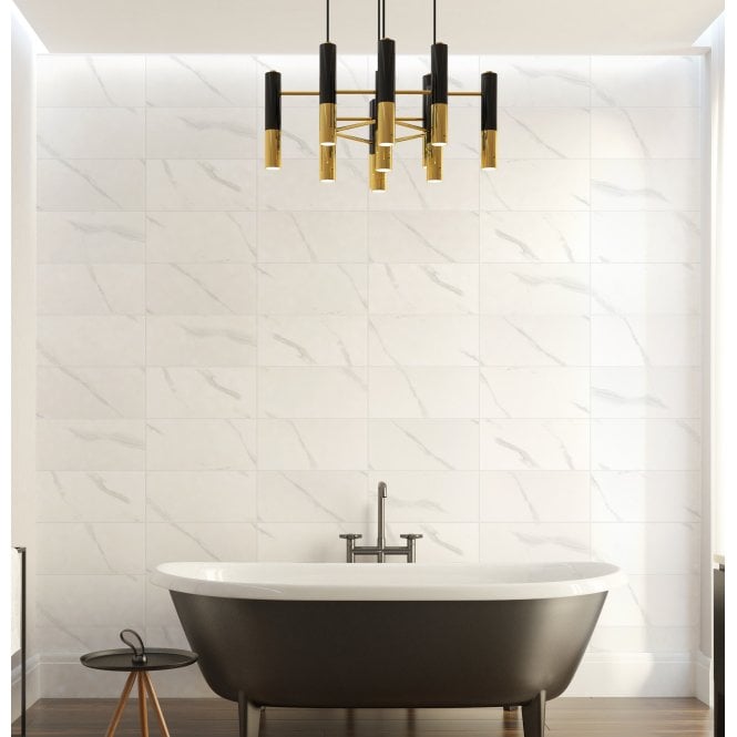 Carrara Gloss 25cm x 50cm Wall Tile