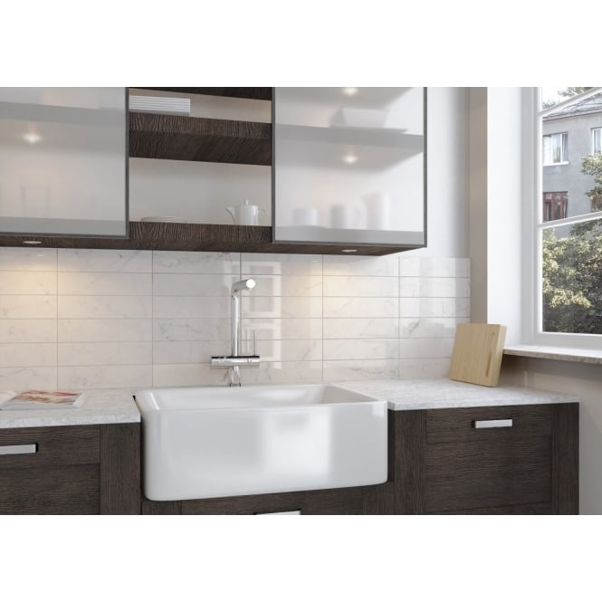 Equipe Carrara Gloss 7.5cm x 30cm Wall Tile