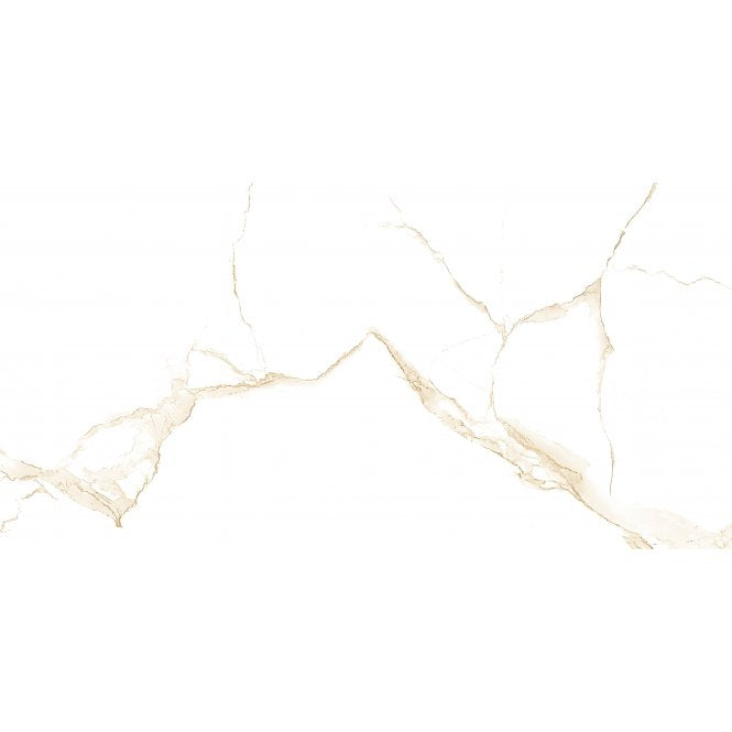 Carrara Gold Marble-Effect 60cm x 120cm Wall and Floor Tile