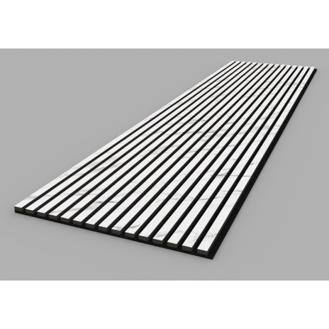 Carrara Grey Acoustic Wood Panel 240cm x 60cm x 21mm