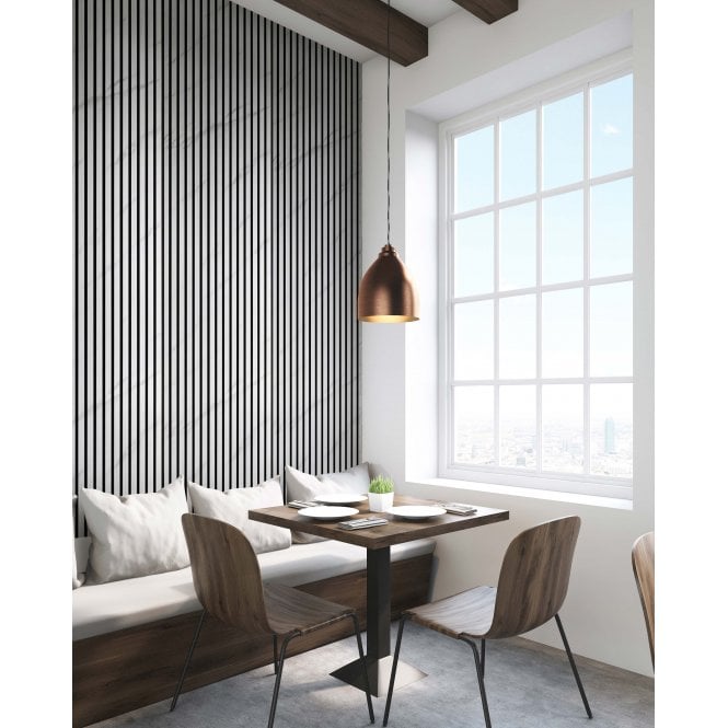 Carrara Grey Acoustic Wood Panel 240cm x 60cm x 21mm